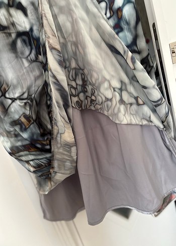 Herrynight marka Uzun Bağlama Desenli  Elbise - Görsel 6