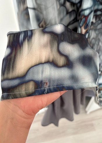 Herrynight marka Uzun Bağlama Desenli  Elbise - Görsel 5