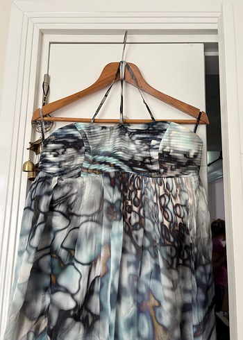 Herrynight marka Uzun Bağlama Desenli  Elbise - Görsel 2