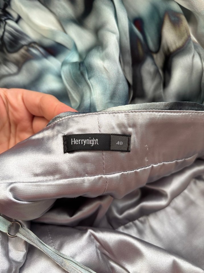 Herrynight marka Uzun Bağlama Desenli  Elbise - Görsel 3