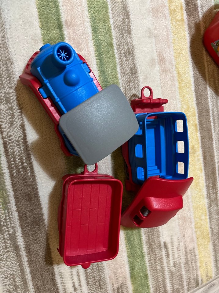 Renkli Mavi Oyuncak Tren Araba - Görsel 2