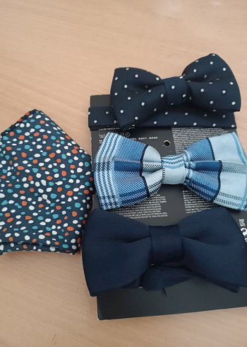 Mavi Desenli Papyon Seti - Görsel 2