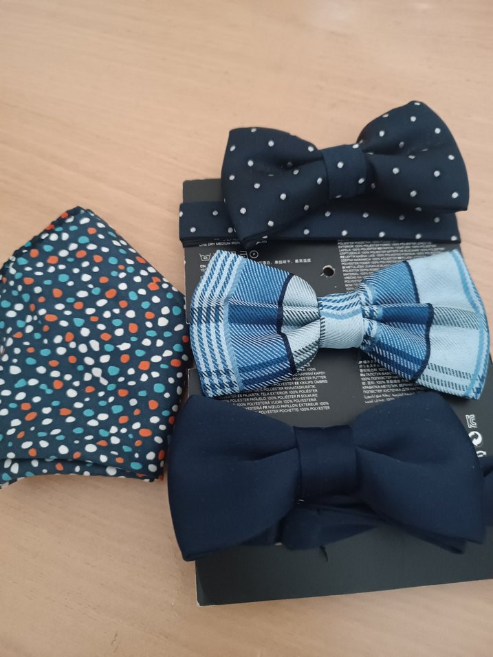 Mavi Desenli Papyon Seti - Görsel 2