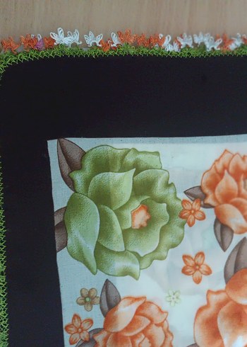 Çiçek Desenli  iğne oyası yazma - Görsel 2