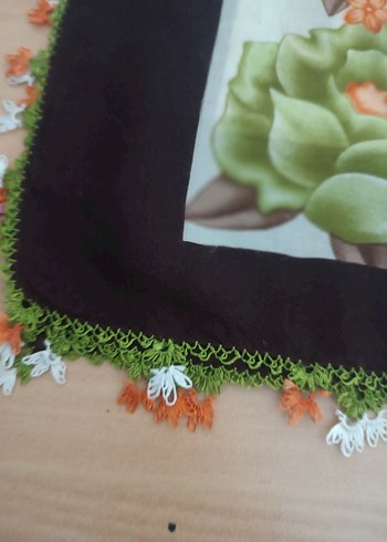 Çiçek Desenli  iğne oyası yazma - Görsel 3