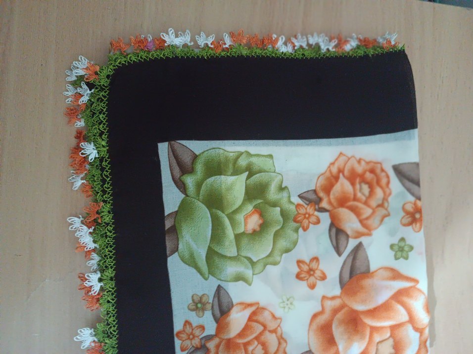 Çiçek Desenli  iğne oyası yazma - Görsel 2