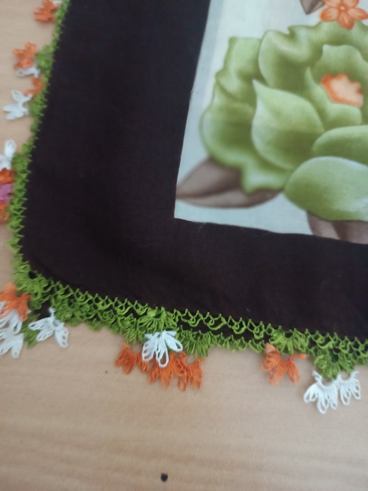 Çiçek Desenli  iğne oyası yazma - Görsel 3