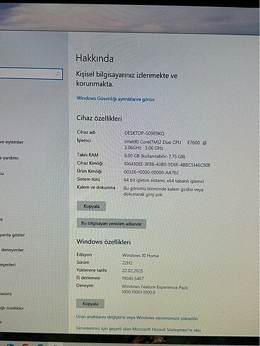 Apple İmac 21.5 inc late2009