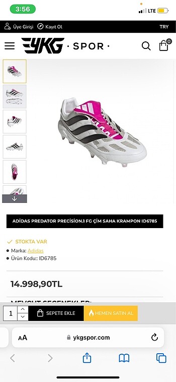 41 Beden Adidas Predator Krampon