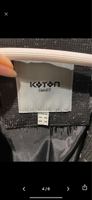 46 Beden Koton Erkek Blazer Ceket