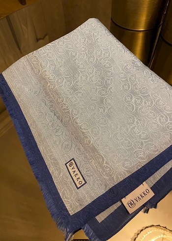 Vakko Açık Mavi Kadın Şal - Görsel 2