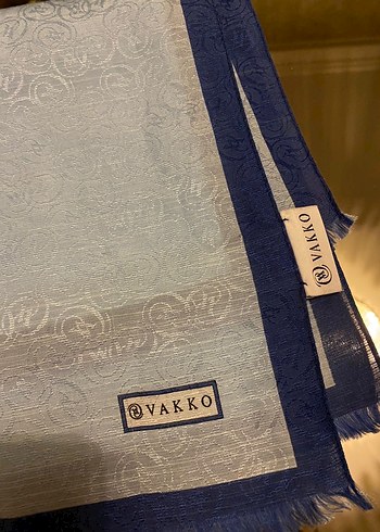 Vakko Açık Mavi Kadın Şal - Görsel 3