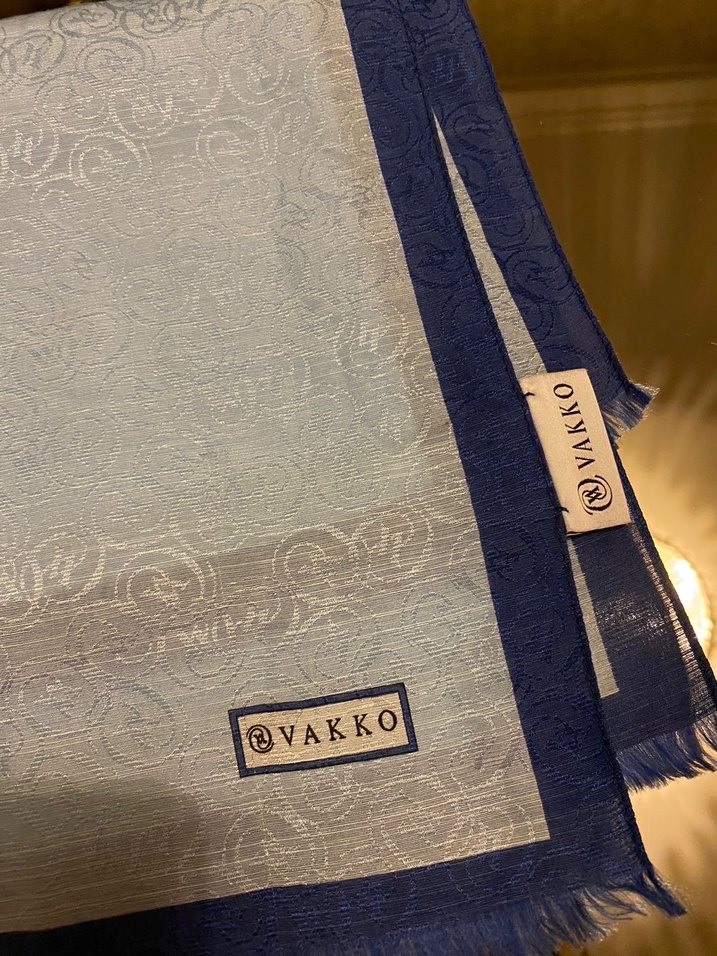 Vakko Açık Mavi Kadın Şal - Görsel 3