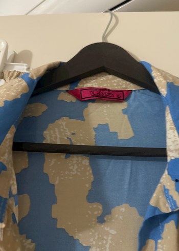 Mavi Batik Desenli Uzun Kadın Takım - Görsel 2