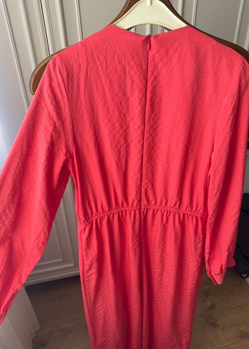 Pembe Uzun Kollu Kadın Tulum - Görsel 7