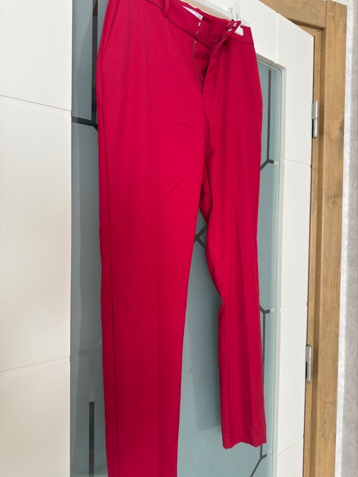 Bordo Kumaş Pantolon - Görsel 2