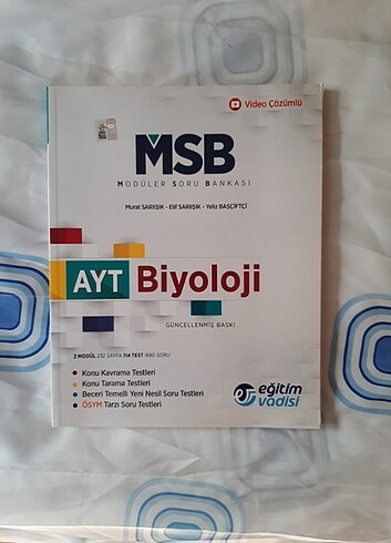 EĞİTİM VADİSİ AYT BİYOLOJİ SORU BANKASI