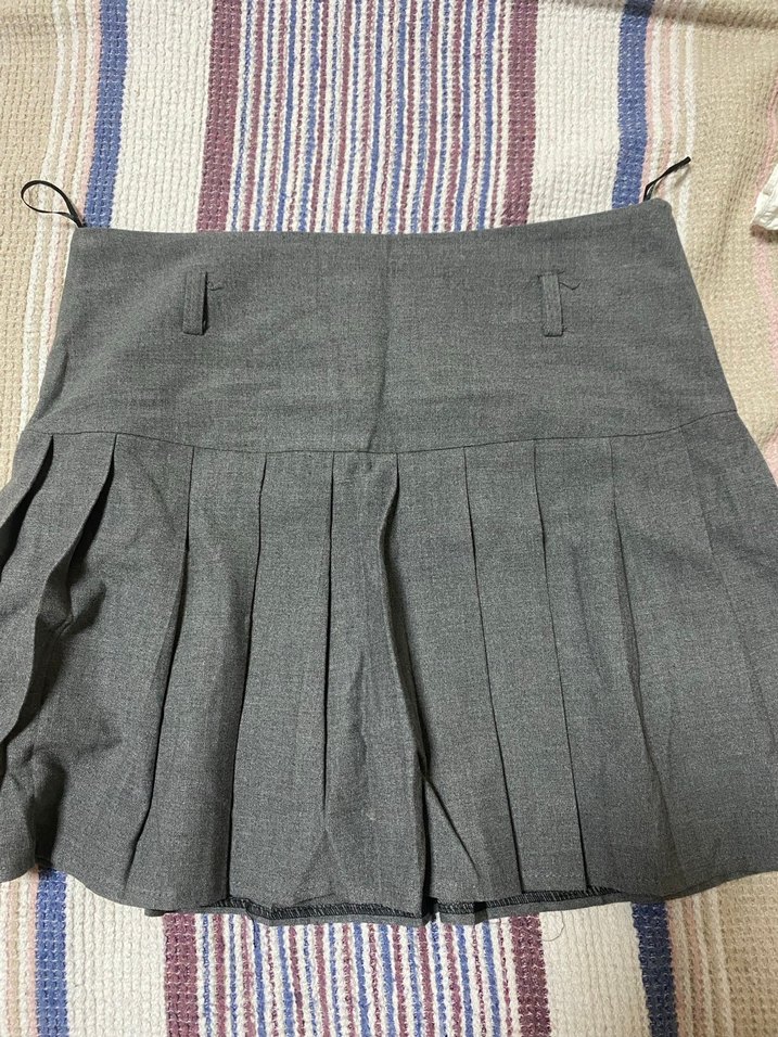 Gri mini etek - Görsel 2