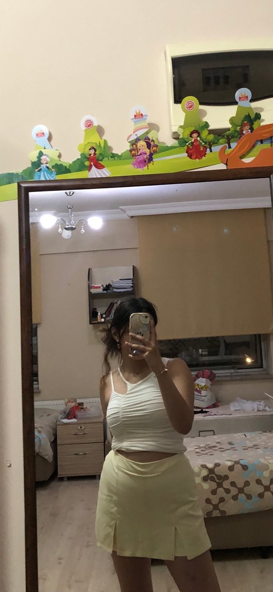 Mini Pilili Kadın şort etek - Görsel 4