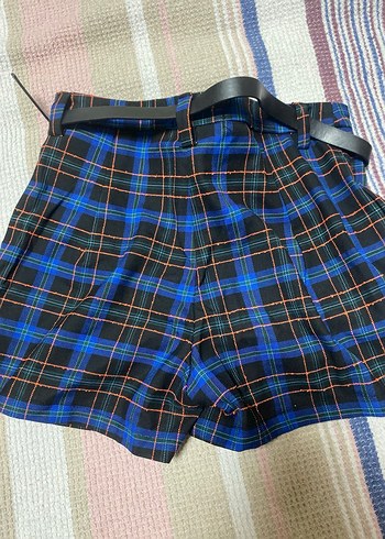 Ekose Mini şort Etek - Görsel 2