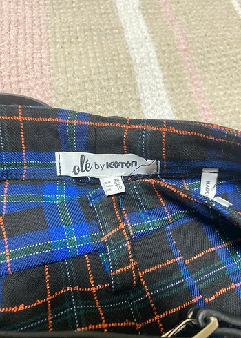 Ekose Mini şort Etek - Görsel 3