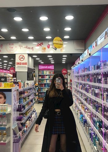 Ekose Mini şort Etek - Görsel 7