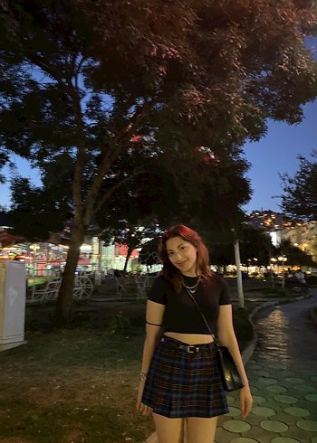 Ekose Mini şort Etek - Görsel 4