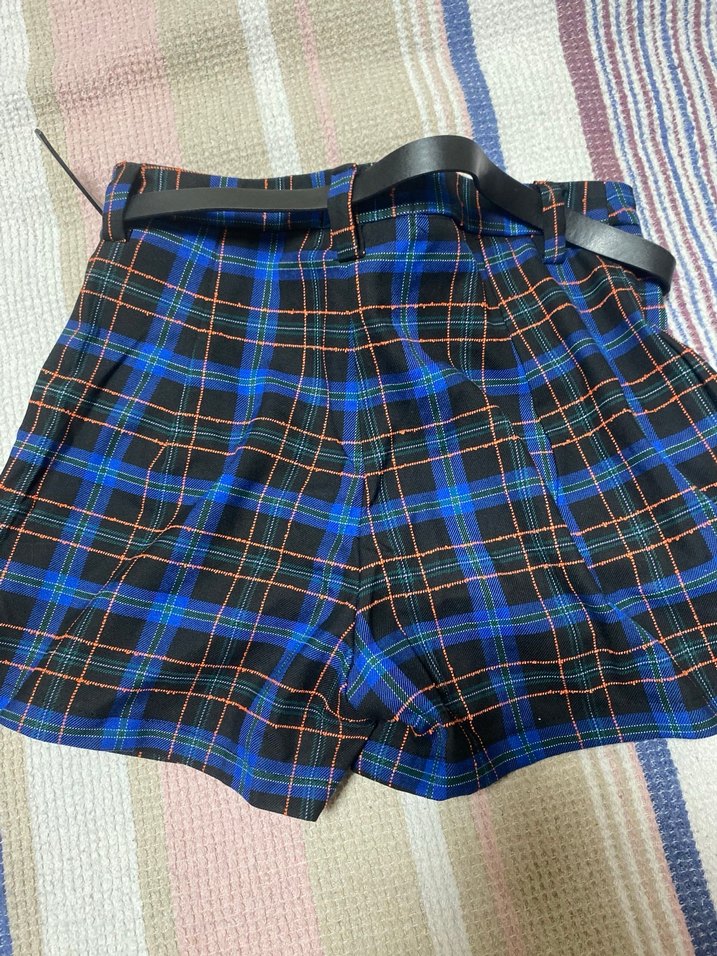 Ekose Mini şort Etek - Görsel 2