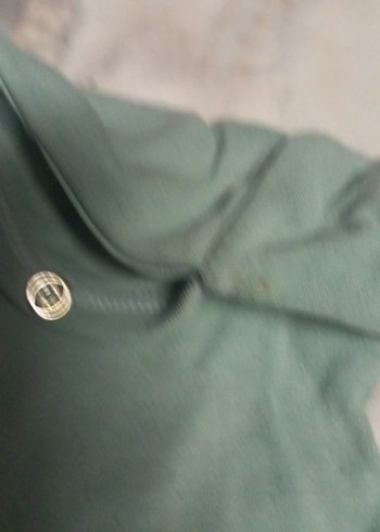 UCRETSIZ Kısa Kollu Yeşil Bebek Zıbını - Görsel 4