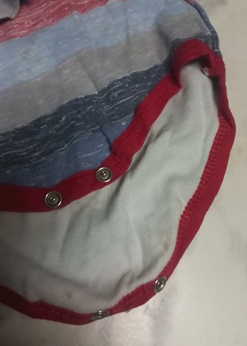 UCRETSIZ Kısa Kollu Yeşil Bebek Zıbını - Görsel 11