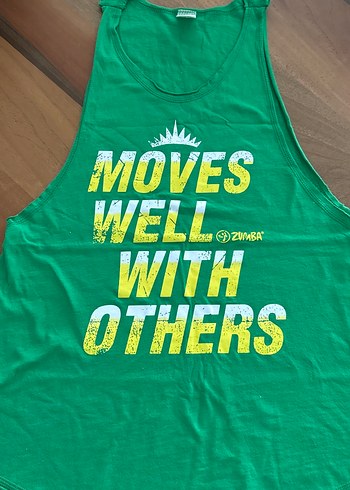 m Beden ZUMBA WEAR markası Yeşil Baskılı Askısız Spor Atlet