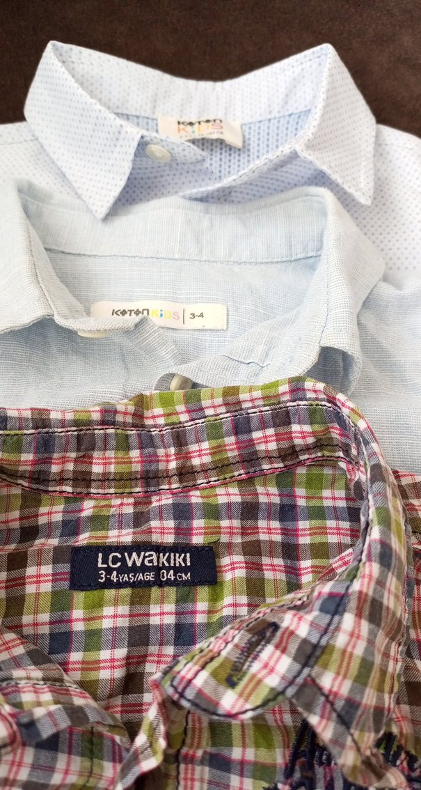 Erkek Çocuk Çok Renkli Kısa Kollu Gömlek - Görsel 3