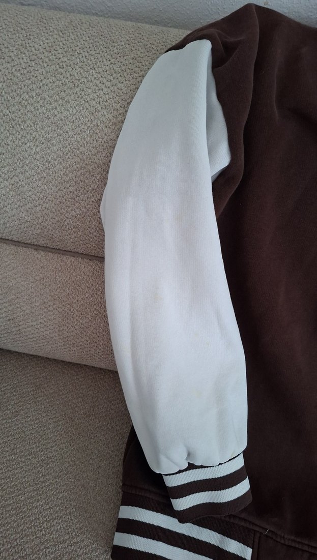 Düğmeli Kahverengi Beyzbol Ceketi - Görsel 3