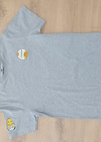 Gri Kadın spot Tişört - Görsel 5