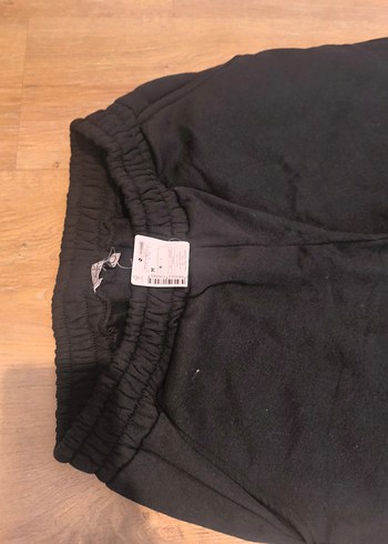 Siyah Bol Kesim erkek eşofman  Pantolon - Görsel 2