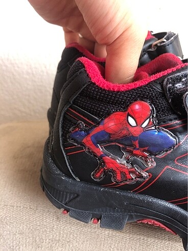 27 Beden siyah Renk Çocuk bot spiderman