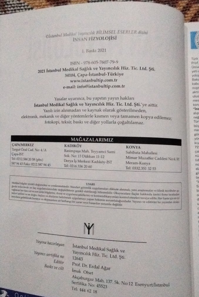 İnsan Fizyolojisi - Prof. Dr. Erdal AGAR - Görsel 4