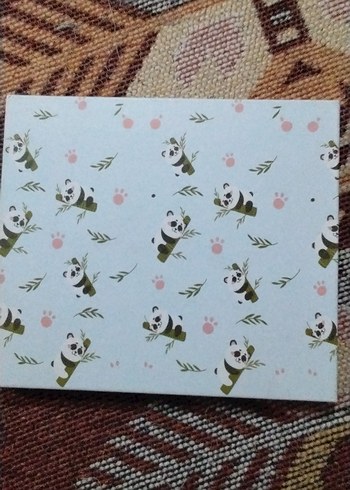 Pastel Renkli Panda Desenli Defter - Görsel 2