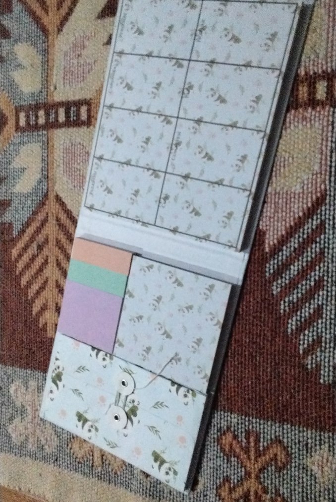 Pastel Renkli Panda Desenli Defter - Görsel 3