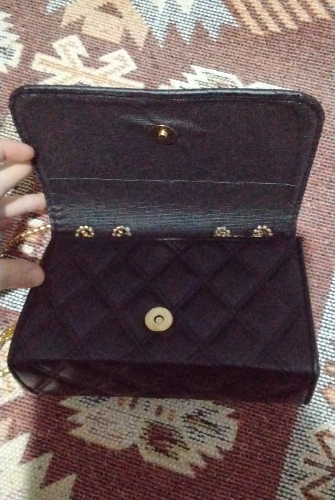 Zincir Detaylı Siyah Deri Kadın Çanta - Görsel 3