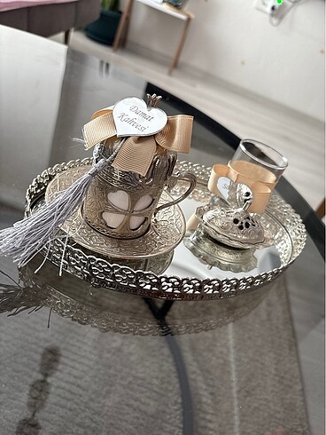 Damat kahve isteme tepsisi