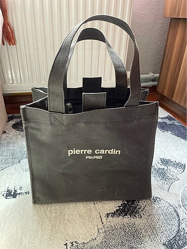 Pierre cardin kanvas çanta