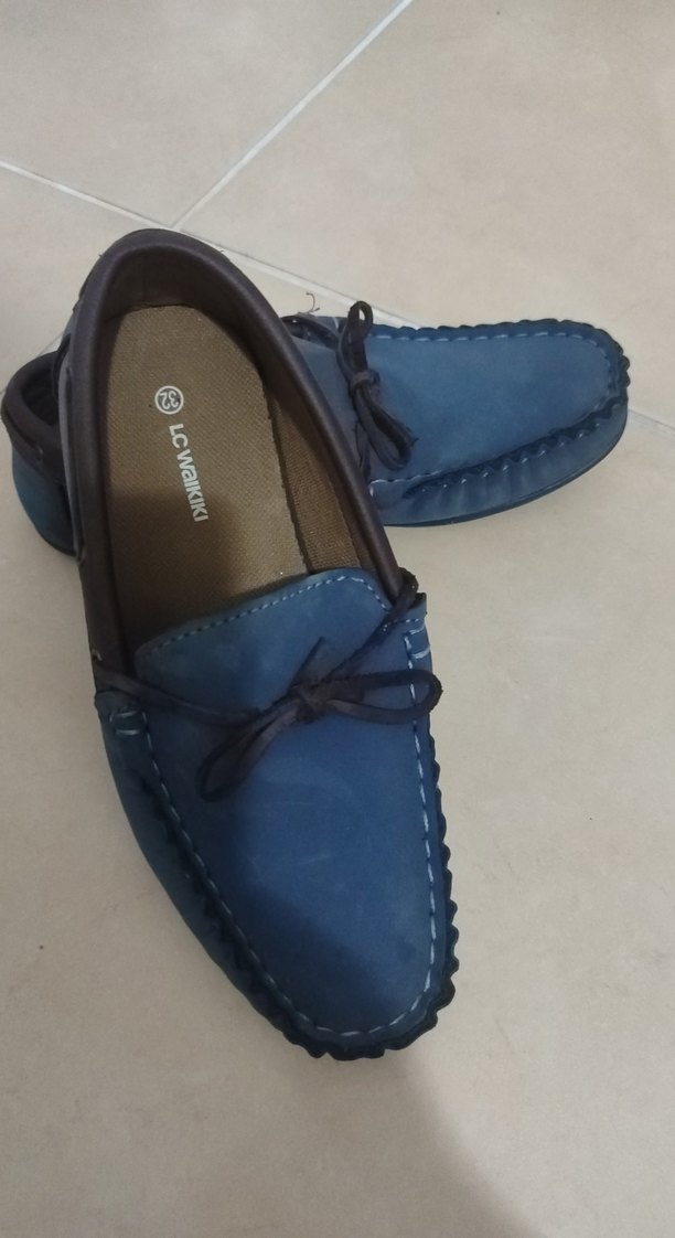 Koyu Mavi Erkek Süet Tokalı Ayakkabı - Görsel 3