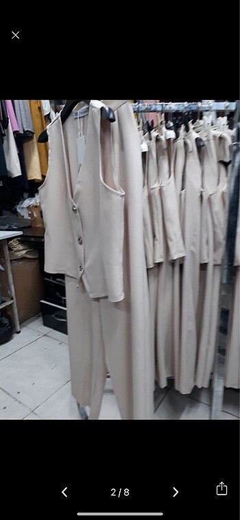 m Beden camel Renk Yelek pantolon takımı