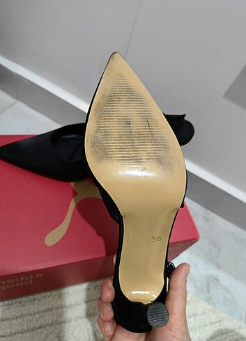 38 Beden siyah Renk Nişantaşı Shoes ince topuklu