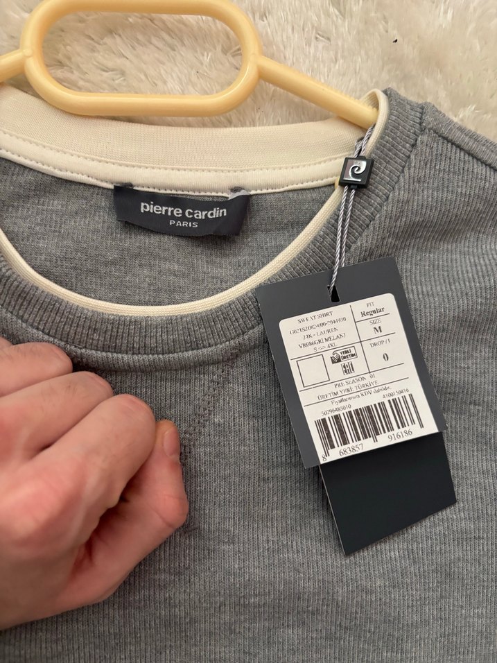 Pierre Cardin Gri Erkek Sweatshirt - Görsel 2