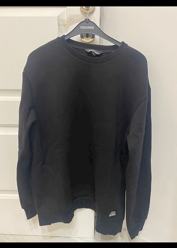 Siyah Oversize Kadın Sweatshirt