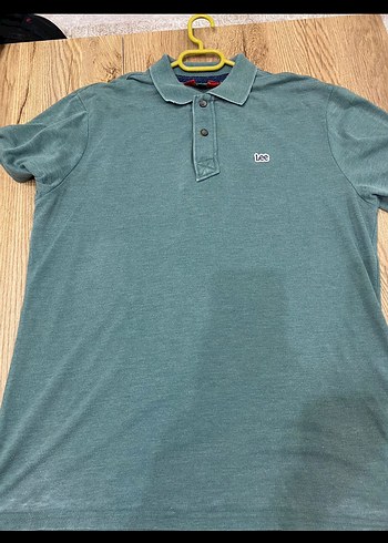 Lee Gri Yeşil Pamuklu Polo Tişört