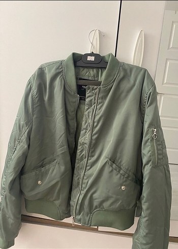 Yeşil Kadın Midi Street Wear Ceket