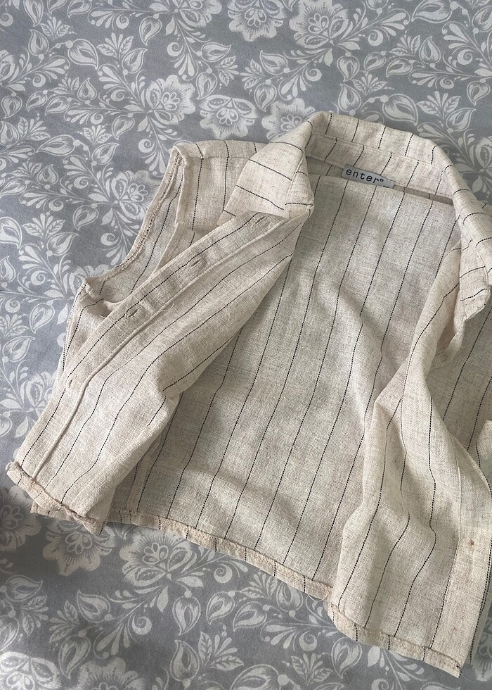 çizgili yelek gömlek - Görsel 2